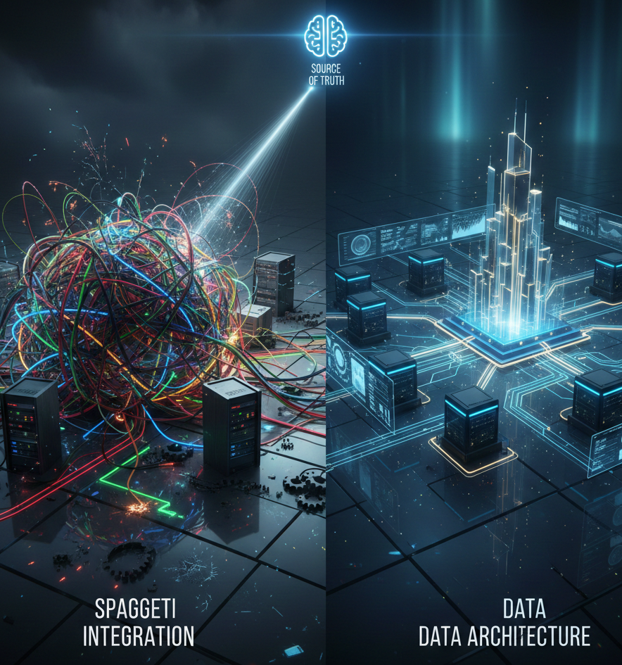 هندسة البيانات مقابل تكامل "السباغيتي": لماذا يتعثر التحول الرقمي لديك؟
