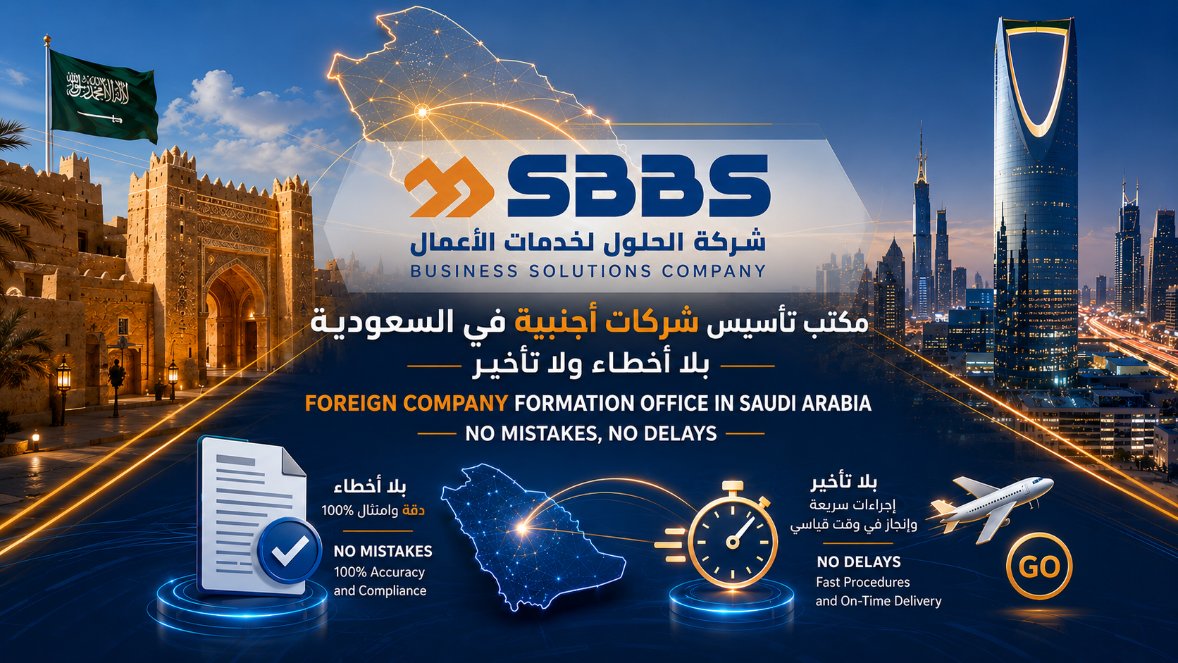 مكتب تأسيس شركات أجنبية في السعودية بلا أخطاء ولا تأخير