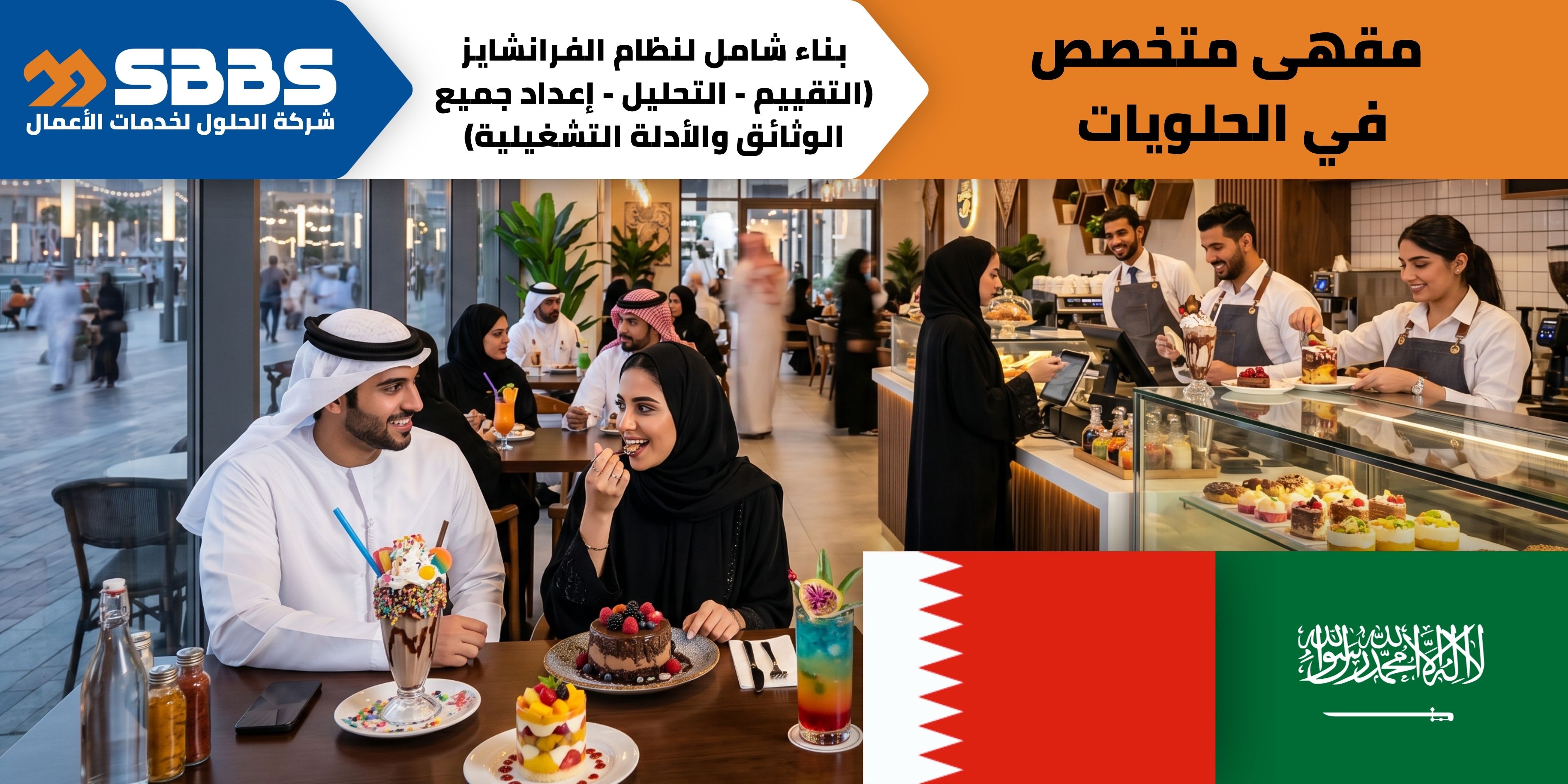 مقهى لتقديم المشروبات والحلويات في المملكة العربية السعودية والبحرين.
