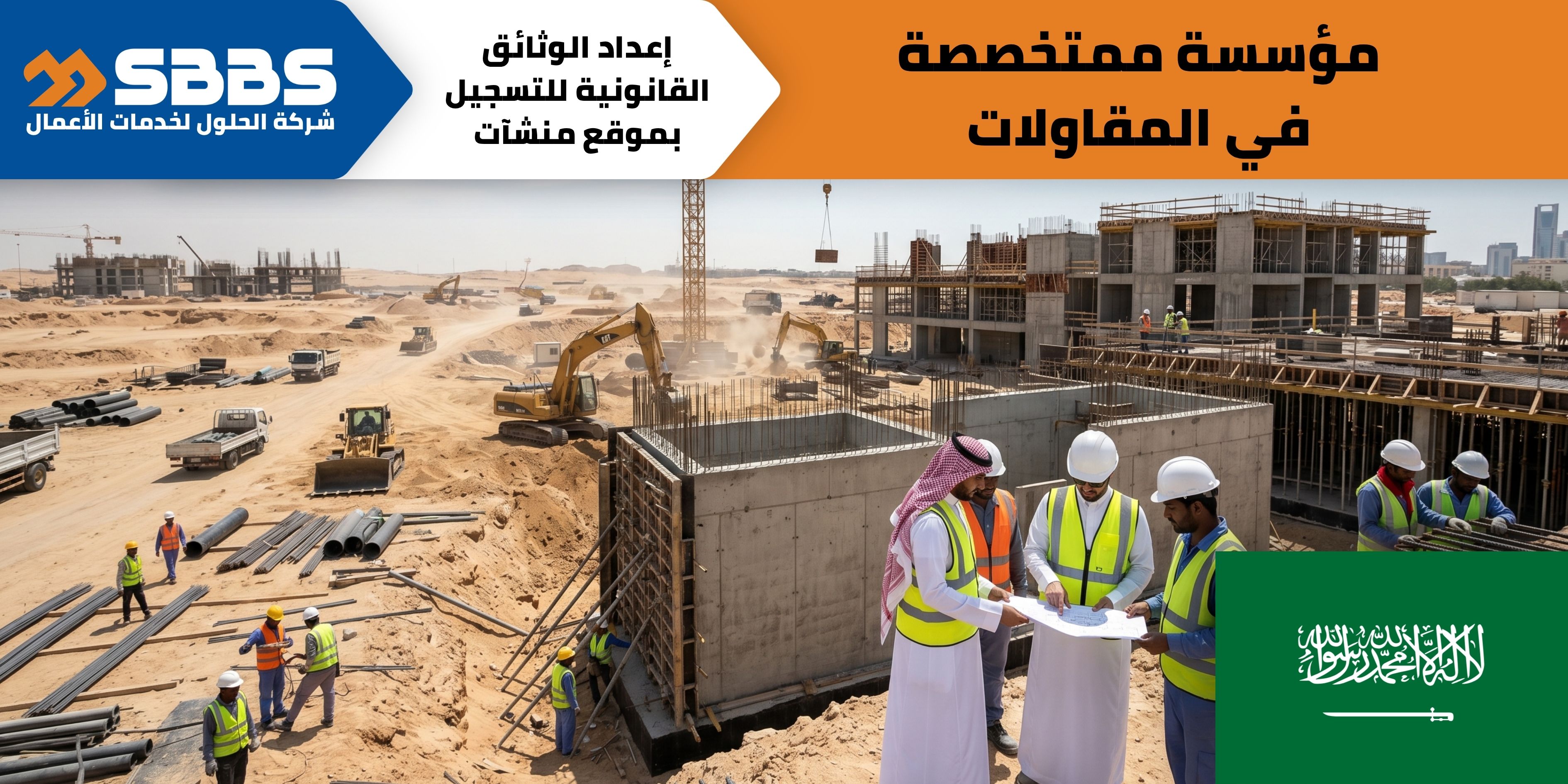 مؤسسة لأعمال المقاولات.