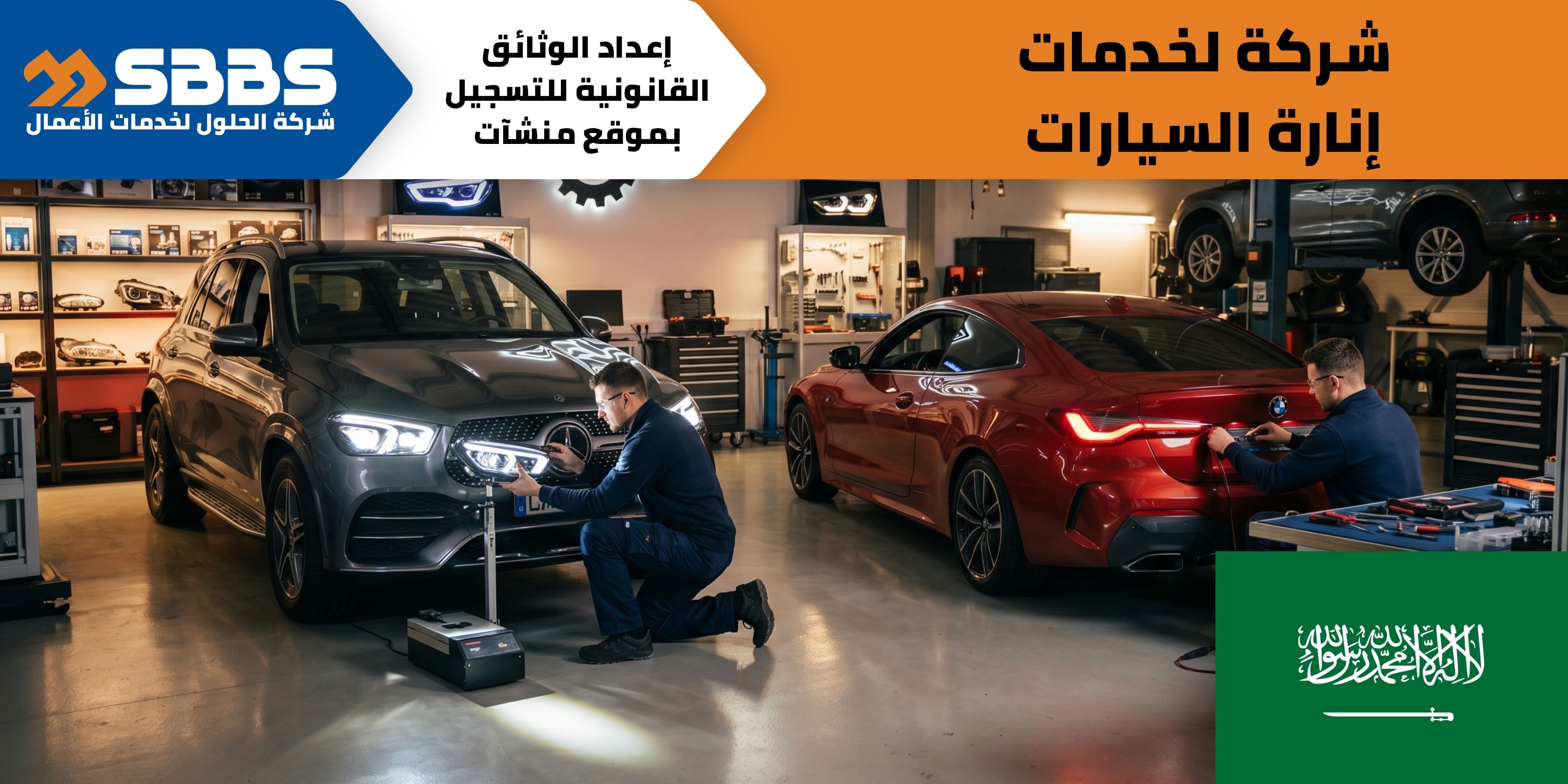 شركة لخدمات إنارة السيارات.